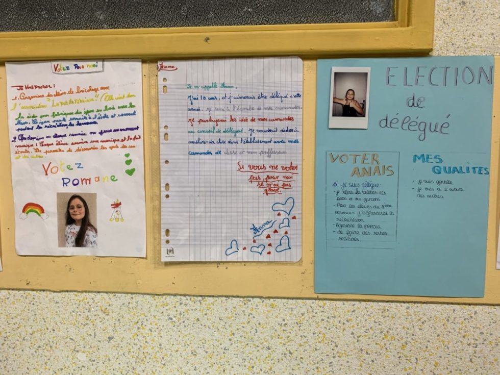 Election des délégués en CM2 | École Notre Dame